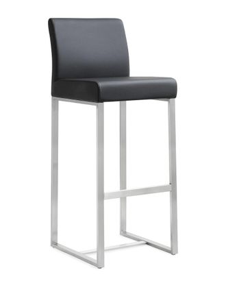 TOV Furniture Set of 2 Denmark Black Steel Barstools