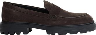 Hogan Su&egrave;de Mocassins met Tankzool - Heren - Loafers - Bruin - 44 EU - Su&egrave;de - Schoenen