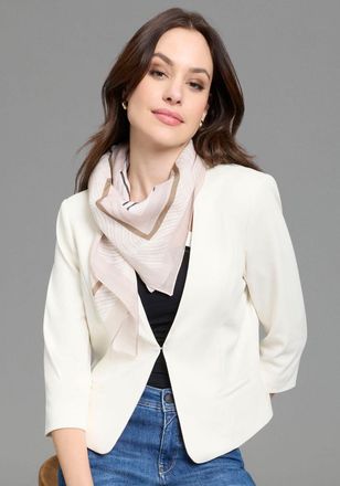 Laura Scott Modetuch LAURA SCOTT, Damen, taupe, rosa, Web, Baumwolle, bedruckt, gemustert, gestreift, Modet&uuml;cher Modetuch, im sommerlichen Print-Design