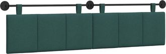 vidaXL Cabecero Colgante Verde Oscuro Tela Vidaxl