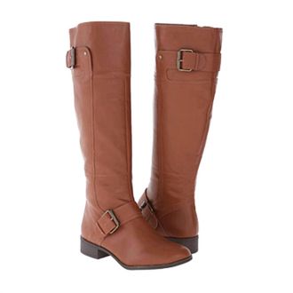 Nine West Womens Vermillio Knee High Boot In Cognac