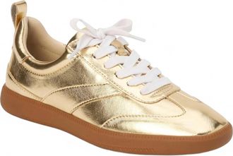 Matisse Footwear Womens Wylder Lace Up Sneaker In Gold