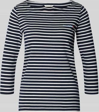 Tom Tailor Regular Fit 3/4-Shirt aus Baumwoll-Mix in Marine, Gr&ouml;&szlig;e XXXL