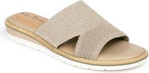 Me Too Hollie Slide Sandal in Sesame Metallic at Nordstrom Rack, Size 6.5