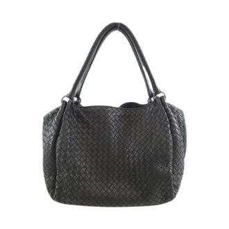 Bottega Veneta Pre-owned Handbags, female, Black, Size: ONE SIZE Pre-owned 222322 V0016 Lamb Handbag