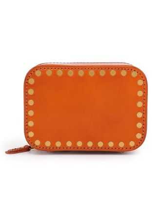 OLD TREND Jewelry And Watch Genuine Leather Travel Box in Caramel at Nordstrom