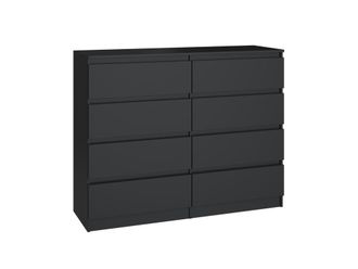 Topeshop Milan - C&oacute;moda De 8 Cajones - Dormitorio - Estilo Moderno - Mueble De Almacenamiento