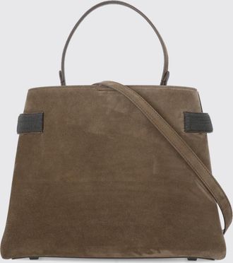 Brunello Cucinelli Borsa Essence Brunello Cucinelli in camoscio con monile