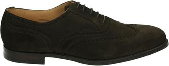 Crockett & Jones Bruine Su&egrave;de Business Schoenen - Heren - Nette schoenen - Bruin - 40 1/2 EU - Su&egrave;de - Schoenen