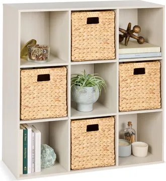 Best Choice Products 9-Cube Bookshelf, 13.5in Display Storage System, Organizer w/ Removable Back Panels