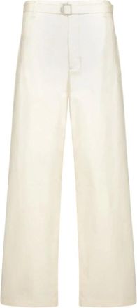 Christophe Lemaire Dames, Broeken, Beige, Maat: 5XL Katoen