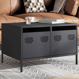 Berkfield Home TV Cabinet Anthracite 68x50x43.5 cm Cold-rolled Steel in Charcoal
