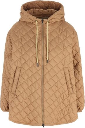 Herno Brown Quilted Hood Jacket