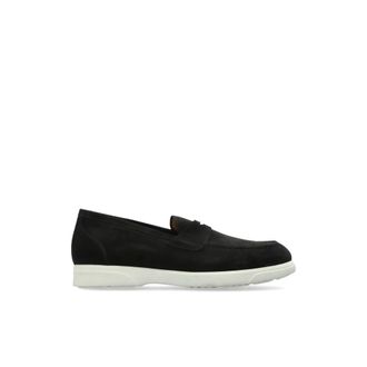Kiton Schoenen, Heren, Zwart, 44 1/2 EU, Leer, Suede Loafers