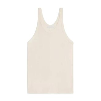 Helmut Lang Top Con Logo - Tops - Mujer - Blanco - L