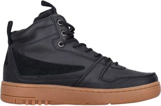 Fila Zwarte High-Top Sneaker Vetersluiting - Heren - Sneakers - Zwart - 42 EU - Su&egrave;de - Schoenen