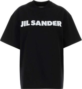 Jil Sander Black Cotton T-Shirt