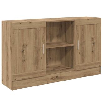 vidaXL Aparador De Madera De Ingenier&iacute;a Roble Artisan 120x30,5x70 Cm Vidaxl