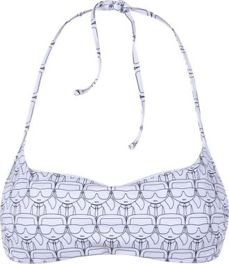 Karl Lagerfeld sea bra - Dames - Bikinis - Wit - XS - Polyester - Badmode
