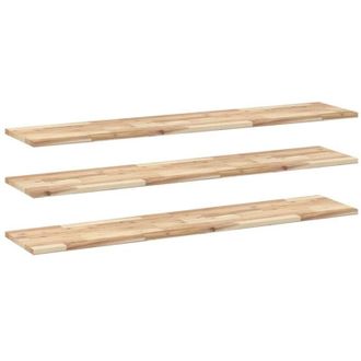 vidaXL Vidaxl - Estantes Flotantes 3 Uds Madera Acacia Sin Tratar 120x30x2 Cm