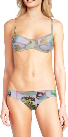 Cynthia Rowley Butterfly Wings Neoprene Bikini Set In Blue