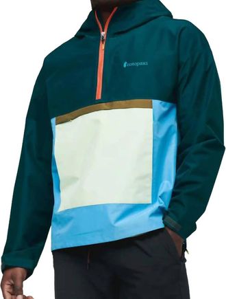 Cotopaxi Cielo Rain Anorak Jacket In Deep Ocean