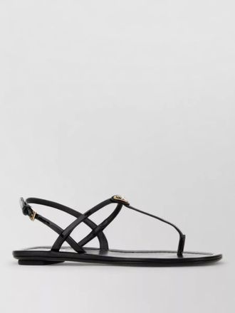 Prada patent leather thong sandals