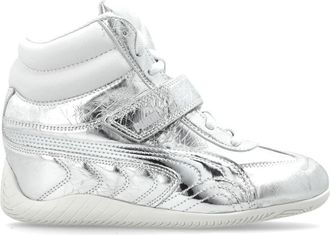Puma Speedcat Wedge Lustre Sneakers - Dames - Fitnessschoenen - Grijs - 38 1/2 EU - Leer - Fitness