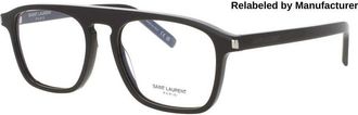 Saint Laurent Mens Brown Rectangular Eyeglass Frames SLSL15700952R