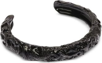 Bally sculptural-effect cuff bracelet - Black