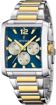 Festina Horloge - Heren - Horloges - Blauw - ONE Size - Accessoires