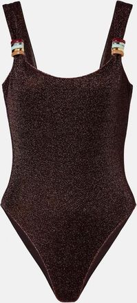 Os&eacute;ree Os&eacute;ree Lumi&egrave;re ring-detail swimsuit