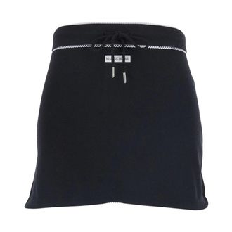 Marine Serre Cute 70s Mini Skirt - female - Marine Serre - Short Skirts - Black - S - Skirts