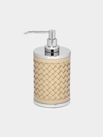 Riviere Woven Leather Soap Dispenser