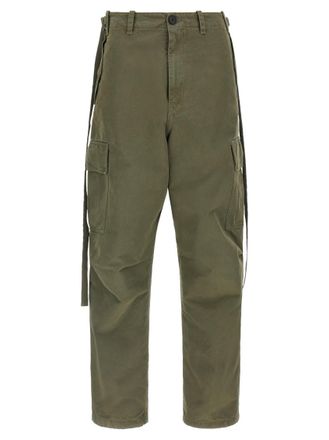 Fendi Green Tapered Cargos Pants