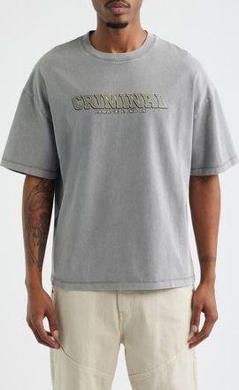 Criminal Damage Statute Graphic T-Shirt in Grey at Nordstrom, Size Xx-Large