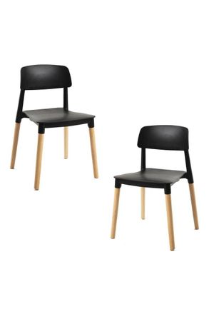 Regalos Miguel Packs Sillas Comedor - Pack 2 Sillas Estin - Negro