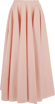 Givenchy Lange Ronde Rok - Dames - Maxi Rokken - Roze - S - Katoen - Rokken