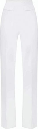 Elisabetta Franchi Stretch Crepe Embroidered Trousers