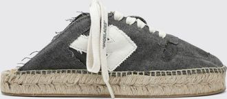 Off-white Espadrillas sabot Arrow in canvas di cotone con logo e suola in iuta
