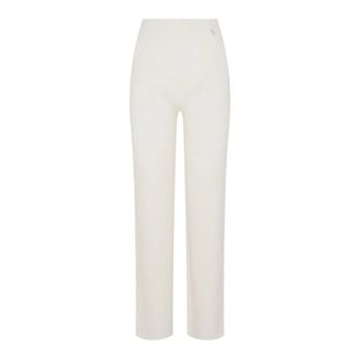 Patrizia Pepe Dames, Broeken, Wit, Maat: XS Wol