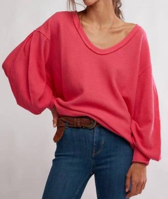 Free People Coast 2 Coast Thermal Top In Rouged Cheeks
