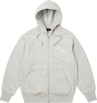 Palace x Evisu Zip Hoody Jacket Grey Marl 2ESPAM4SW1150OSFLGRYH