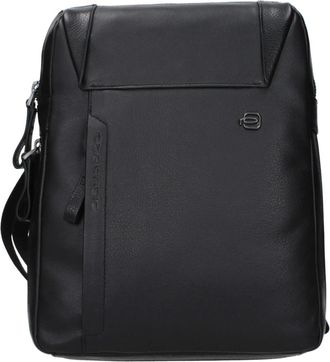 Piquadro Outca 306S94N Crossbody Tas - Heren - Schoudertassen - Zwart - ONE Size - Leer - Tassen