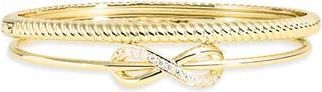 Argento Vivo Set of 2 Infinity Bracelets in Gold at Nordstrom Rack
