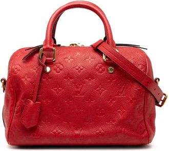 Louis Vuitton 2015 Monogram Empreinte Speedy Bandouliere 25 satchel - women - Leather - One Size - Red