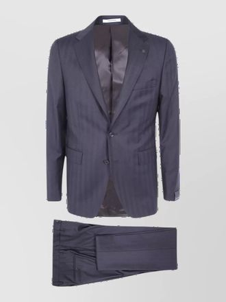 Tagliatore virgin wool single-breasted tuxedo jacket