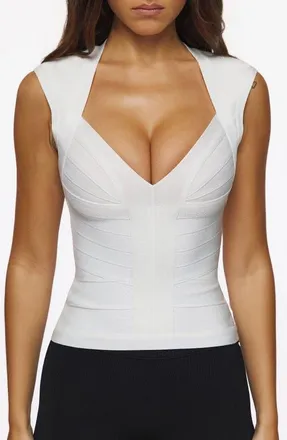 House of CB Icon White Bandage Top at Nordstrom, Size X-Small