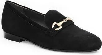 Bruno Magli Lumera Bit Loafer in Black Suede at Nordstrom, Size 10.5