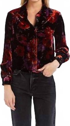 Drew Alexa Top In Black Velvet